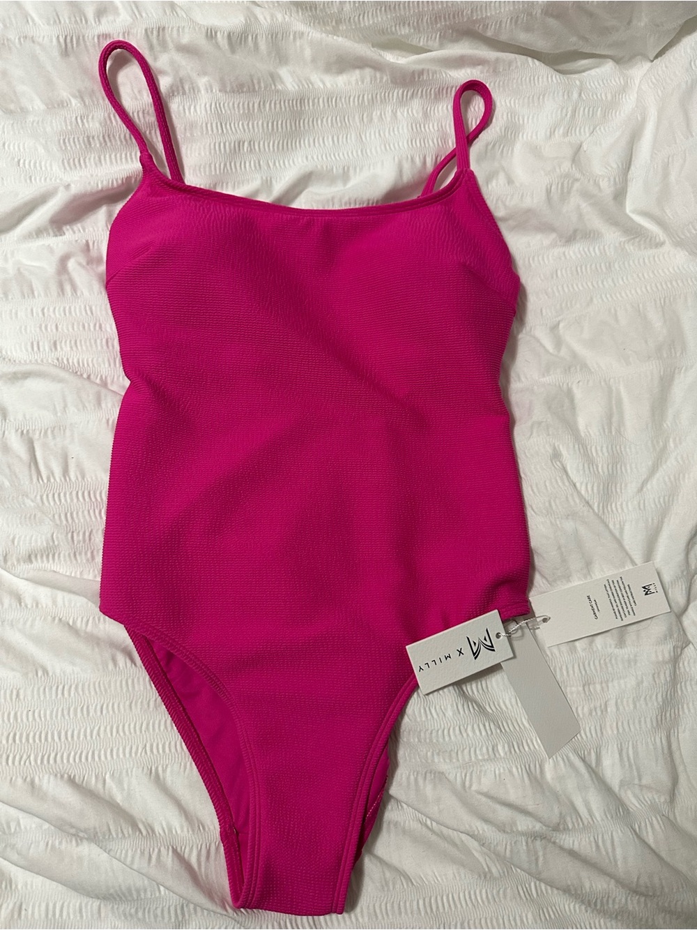 NWT Milly Grace Solid Textured One Piece women’s Small Medium Nordstrom Saks